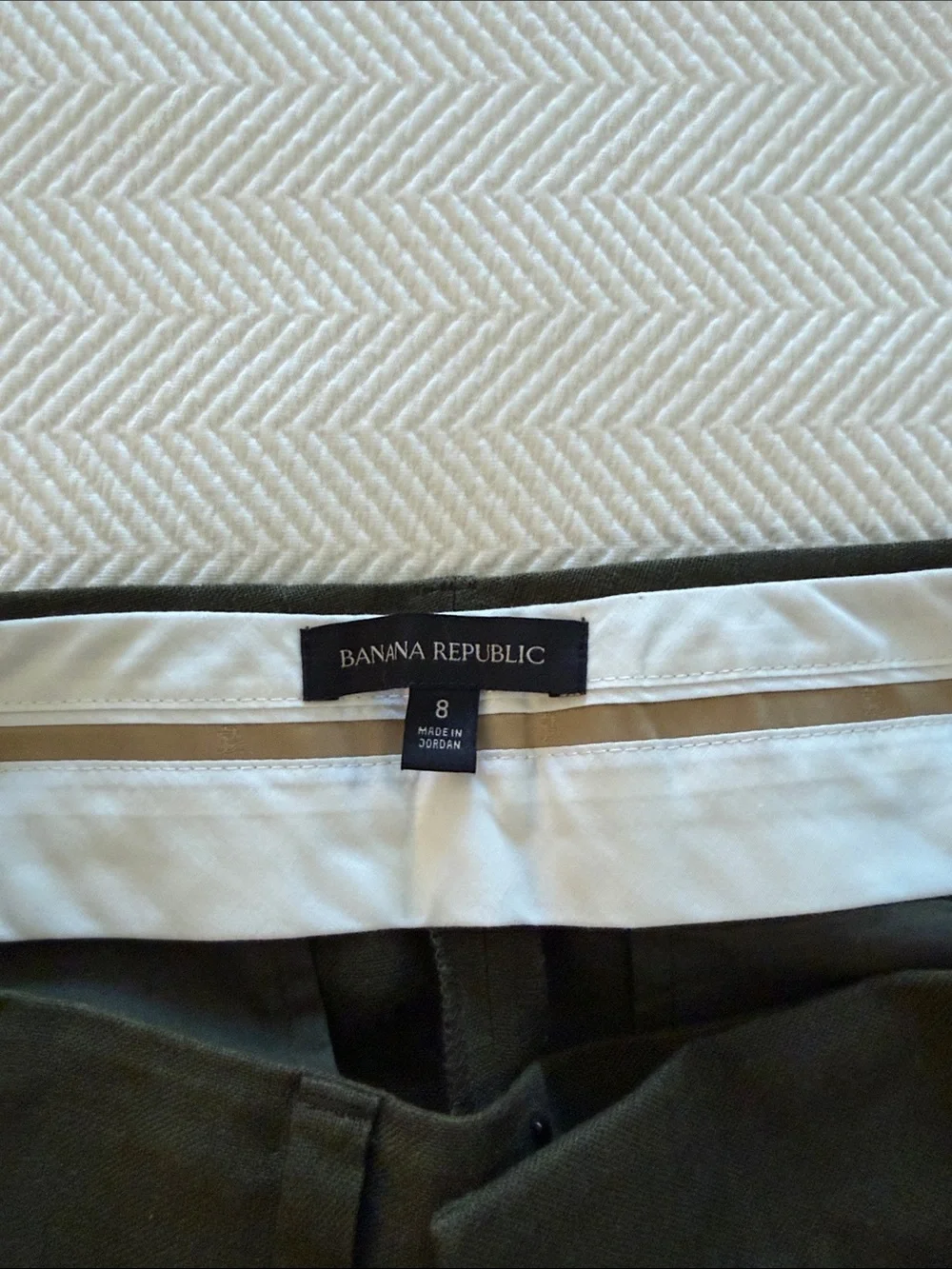 Banana Republic Palma Linen Pleated shorts in Olive Green